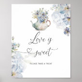 ブルーワイルドフラワーラブ甘いトリートポスターを取る ポスター (正面)