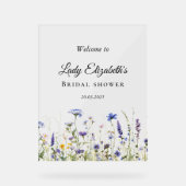 ブルーワイルドフラワーリージェンシーブライダルコレクション アクリルサイン (正面)