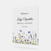 ブルーワイルドフラワーリージェンシーブライダルコレクション アクリルサイン (傾斜)