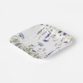 ブルーワイルドフラワーリージェンシーブライダルコレクション ペーパープレート (傾斜あり)