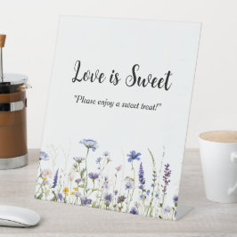 ブルーワイルドフラワーリージェンシーブライダルコレクション 台座サイン