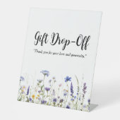 ブルーワイルドフラワーリージェンシーブライダルコレクション 台座サイン (正面)