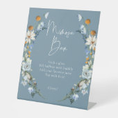 ブルーワイルドフラワー素朴&デイジーシャワーミモザ 台座サイン (正面)