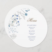 ブルーワイルドフラワー結婚ズのメニュー メニュー (正面/裏面)