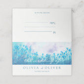 ブルーワイルドフラワー結婚ズ プレイスカード (外部開封)
