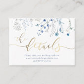 ブルーワイルドフラワー結婚ズWebサイト エンクロージャーカード (正面)