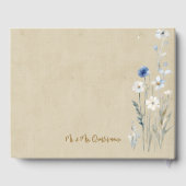 ブルーワイルドフラワー ゲストブック (裏面)