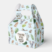 ブルーワイルドワンをテーマにした男の子1歳の誕生日 フェイバーボックス (正面サイド)