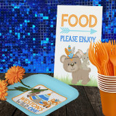 ブルーワイルドワンボーイファースト誕生日紙プレート ペーパープレート