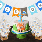 ブルーワイルドワン誕生日バントぶら下がったズバナー バンティングフラッグ