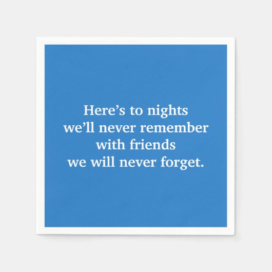 ブルーワイントースト スタンダードカクテルナプキン (正面)