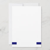 ブルーワインボトル招待状 招待状 (裏面)