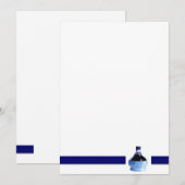 ブルーワインボトル招待状 招待状 (正面/裏面)