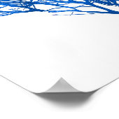 ブルーワカメプリントNo. 10沿岸植物学プリント。 ポスター (角)