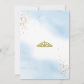 ブルーワシーズオンアタイムタイムプリンセス誕生日招待状 招待状 (裏面)