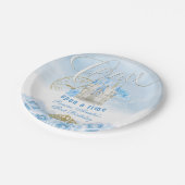 ブルーワシーズオンザタイムプリンセス誕生日 ペーパープレート (アングル)