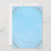 ブルーワシーズオンザタイムプリンセス誕生日 招待状 (裏面)