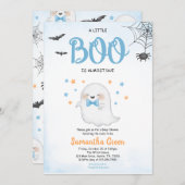 ブルーワリトルブベビーシャワー招待状 招待状 (正面/裏面)