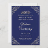 ブルーワリマイスラム結婚教徒 招待状 (正面)
