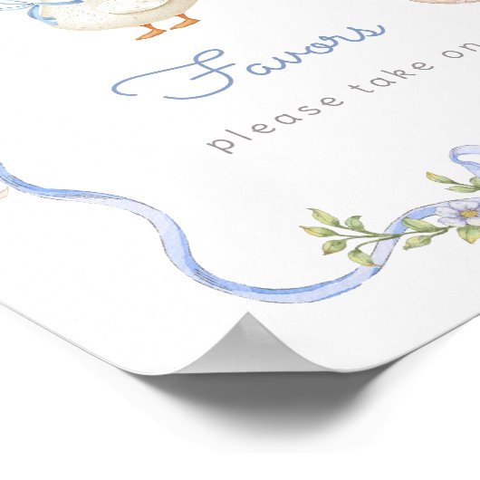 ブルーワンの間抜け誕生日パーティーを引き立てる ポスター (角)