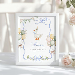 ブルーワンの間抜け誕生日パーティーを引き立てる ポスター