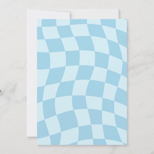 ブルーワンクールポプシクルサマーボーイ誕生日 招待状 (裏面)