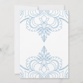 ブルーワンスオンザタイムプリンセスベビーシャワー侵入者 招待状 (裏面)