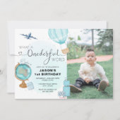 ブルーワンダーフル世界写真第1期招待状 招待状 (正面)