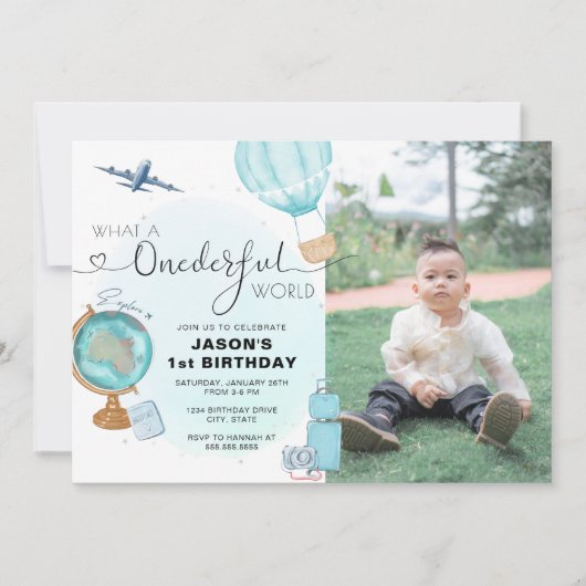 ブルーワンダーフル世界写真第1期招待状 招待状 (正面)