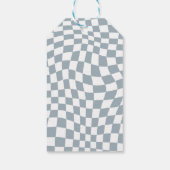 ブルーワンハッピードゥデ誕生日クロップメッセージカード ギフトタグ (裏面)