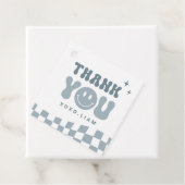 ブルーワンハッピードゥデ誕生日スクエアメッセージカード フェイバータグ (インサイチュ)