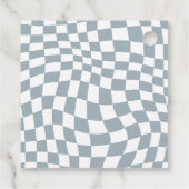 ブルーワンハッピードゥデ誕生日スクエアメッセージカード フェイバータグ (裏面)