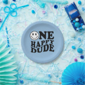 ブルーワンハッピードゥ |名門私立校風のスマイル1歳 ペーパープレート (パーティー)