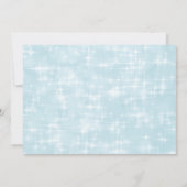 ブルーワンバースデイキュートカップケーキ招待状 招待状 (裏面)