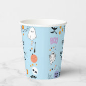 ブルーワン不気味かわいい幽霊ハロウィーン1歳の誕生日 紙コップ (右)