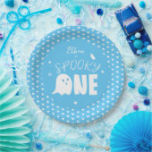 ブルーワン不気味ボーイ幽霊ハロウィーン1日の誕生日 ペーパープレート (パーティー)