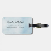 ブルーワードマップアドベンチャーアワイ名前をカスタムする ラゲッジタグ (裏面横)