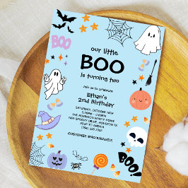 ブルーワープボーイハロウィーン2回目の誕生日 招待状