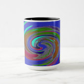 ブルーワールウィンドデザインモノグラムマグ マグカップ (中央)