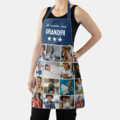 ブルーワールドの最高のGrandpa写真コラージュ エプロン (インサイチュ)