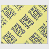 ブルーワールドズ最高のダディファーダーズデイグリッター ラッピングペーパー (フラット)