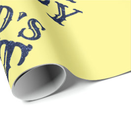 ブルーワールドズ最高のダディファーダーズデイグリッター ラッピングペーパー