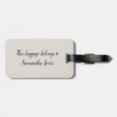 ブルーワールドマップストップは探索カスタムしない ラゲッジタグ (裏面横)