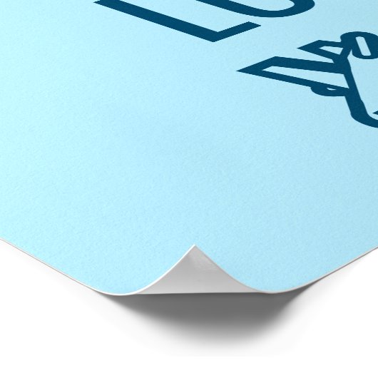 ブルーワールドマップライフやる気を起こさせるタイポグラフィ引用文 ポスター (角)