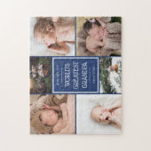 ブルーワールド最大のおじいちゃんフォトコラージュ ジグソーパズル (縦)