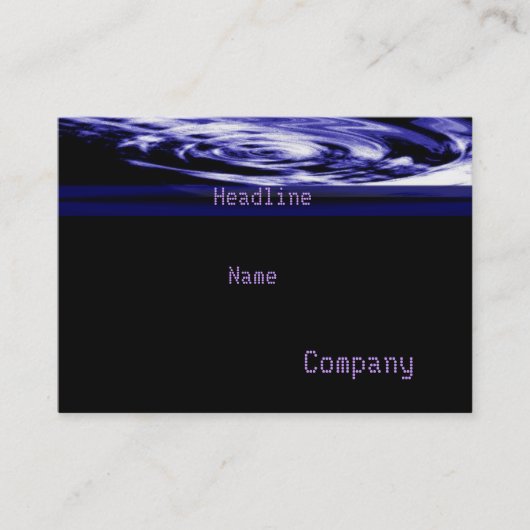 ブルーワールプロファイルカード 名刺 (正面)