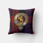 ブルーンタータンチェック&バッジ クッション (裏面)