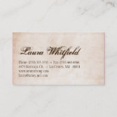 ブルーンドオンピンクブラウンベーカー杯ケーキの名刺 名刺 (裏面)