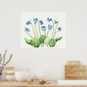 ブルーヴィオレットポスタープリント ポスター (キッチン)