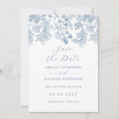 ブルーヴィンエレガントテージ結婚式の日付を保存 セーブザデート (正面)